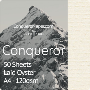 SMALL PACK - TINT:Oyster, FINISH:Laid, PAPER:120gsm, SIZE:A4-210x297mm, QTY:50Sheets, WATERMARK:No